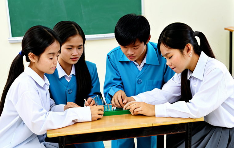 체험 기반 교육의 학생 중심 설계 원칙 - Engaging Classroom Discussion**

"A brightly lit classroom in Vietnam, featuring students actively p...